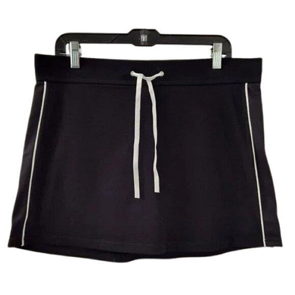 NEW Tek Gear Cotton Stretch Black Tennis Workout Skort - Women's Large - Picture 1 of 5